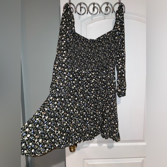 New! Reformation Mochi Long Sleeve Floral Mini Dress in Esprit 🪻🪻size 10 - Picture 14 of 16